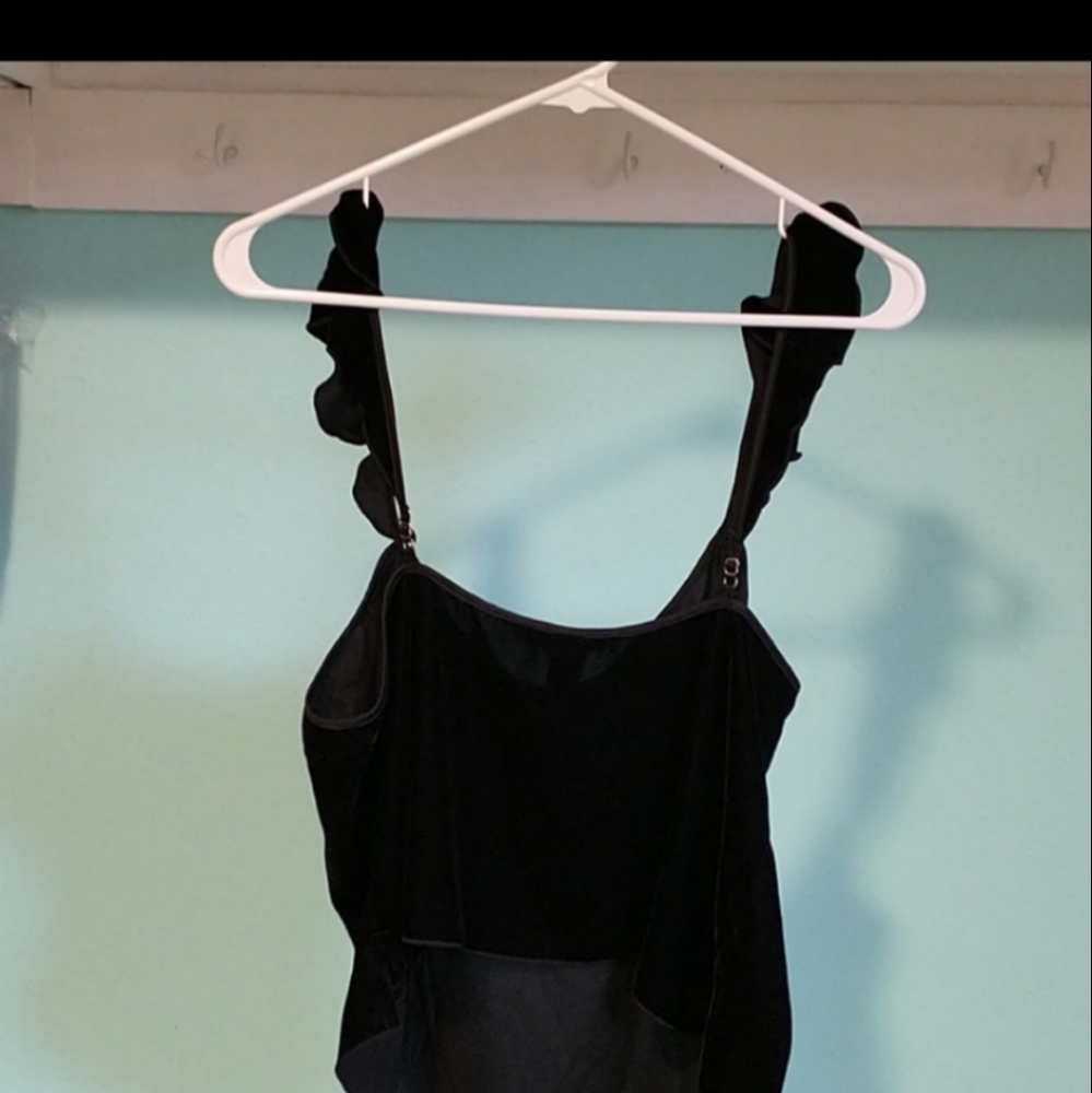 Victoria Secret Velvet Ruffle Tank Cami L - Picture 3 of 6